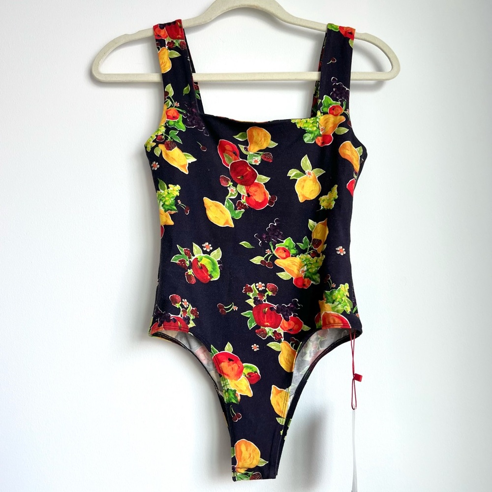 New Rouje Sahel fruit prints bodysuit FR 34/US 2